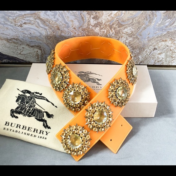 Burberry Crystal Embellished Silicone Waist Belt - Picture 1 of 8